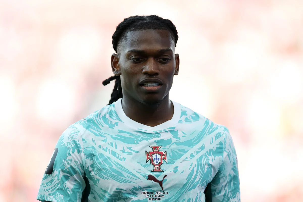 Rafael Leao has been linked with a summer move to Manchester United