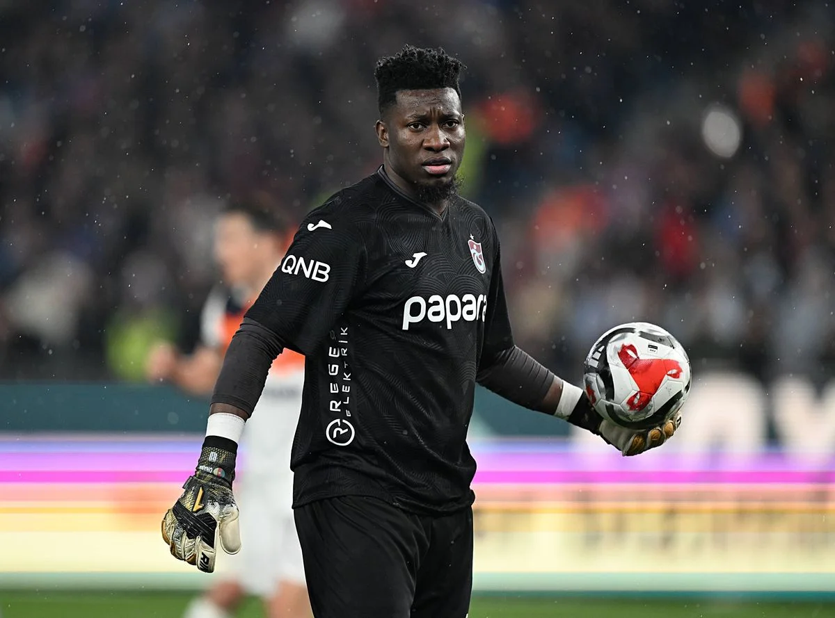 Andre Onana playing for Trabzonspor