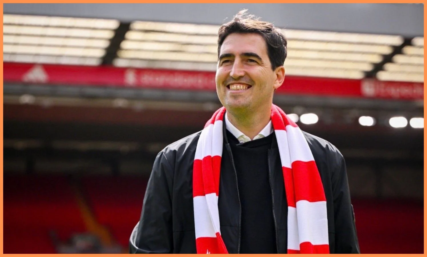 Liverpool's new manager Andoni Iraola at Anfield