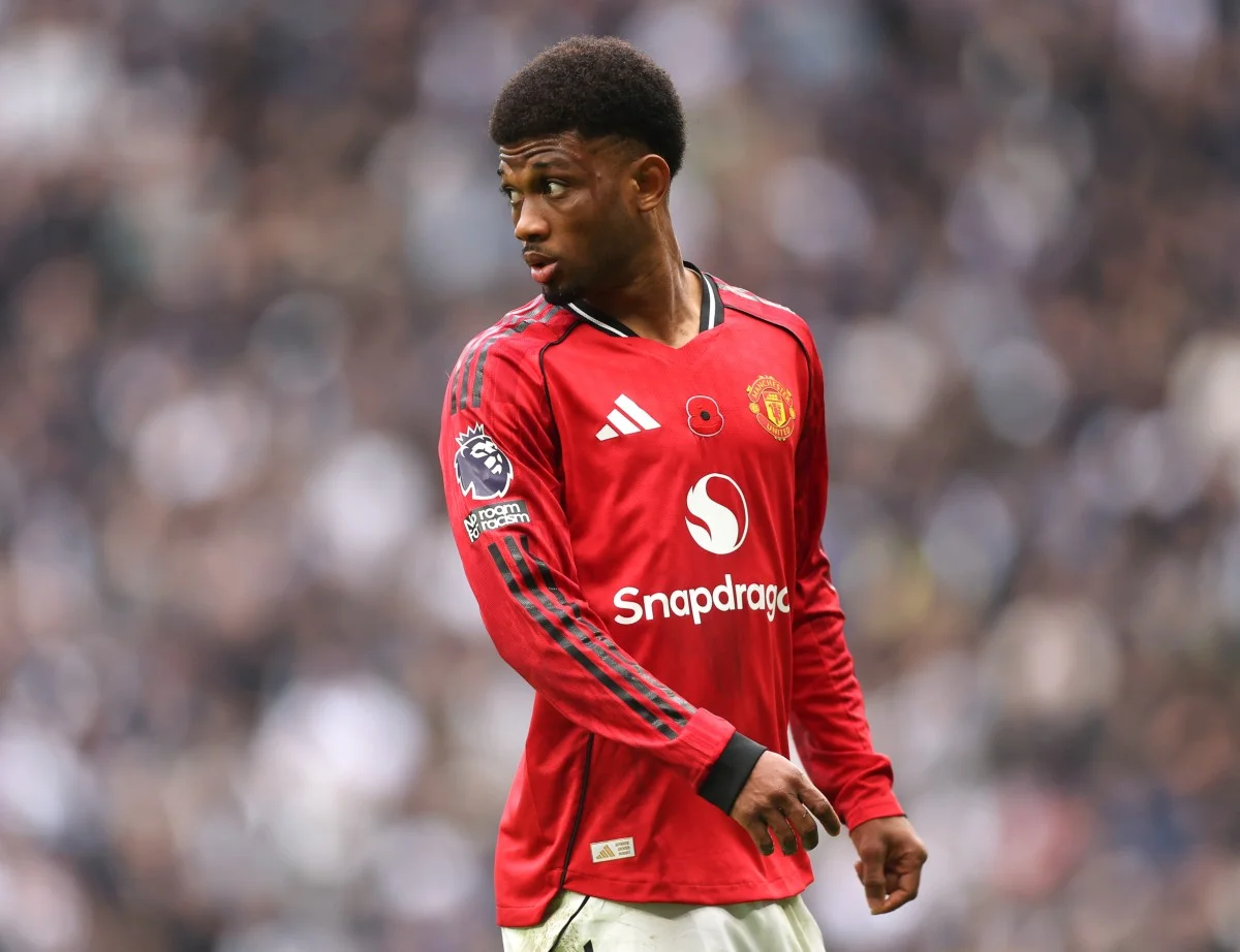 Amad Diallo in action for Manchester United