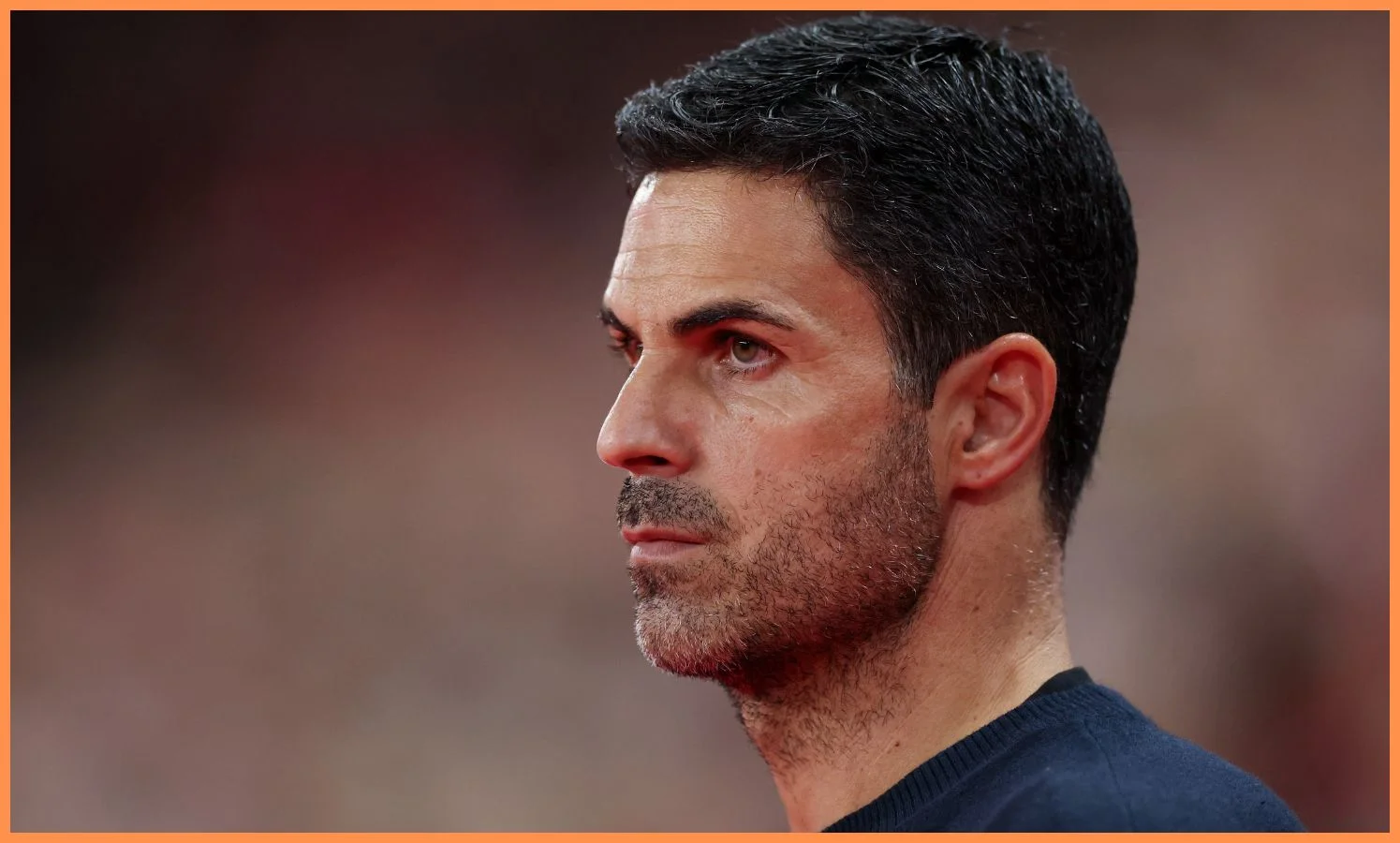 Arsenal manager Mikel Arteta looks on during the win vs Sunderland
